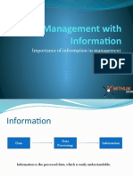 Management With Information