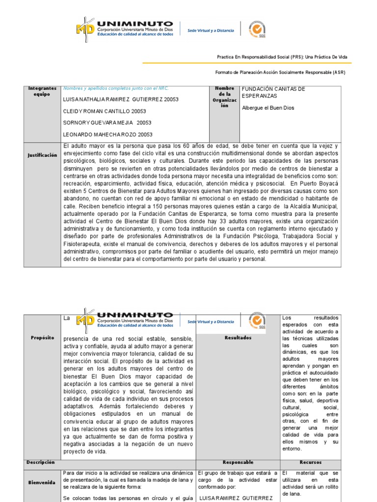 Actividades de Bienestar para Adultos Mayores | PDF | Adultos | Vejez