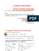 DIGITAL SIGNAL PROCESSING CHAPTER ON DISCRETE FOURIER TRANSFORM (DFT) AND FAST FOURIER TRANSFORM (FFT