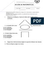 Evaluación de Matemáticas 3d