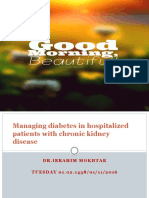 Managing Diabetes in Hospitalized Patients With CKD UPDATE