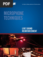 Microphone Techniques Live Sound Reinforcement SHURE PDF