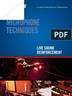 Microphone Techniques Live Sound Reinforcement SHURE PDF