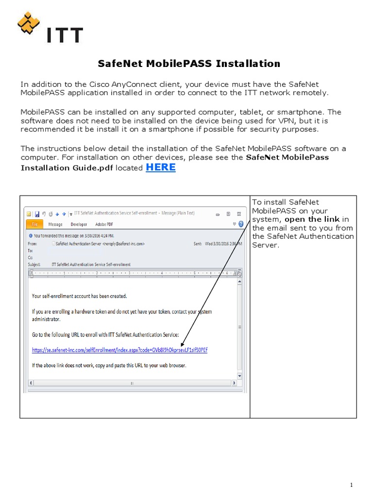 SafeNet MobilePASS Installation Guide | PDF | Installation (Computer ...