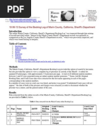 Download 10-06-13 Survey of the Prisoners Booking Log Marin County  California Sheriffs Department - Glaring Deficiencies in Validity and Integrity s by Human Rights Alert NGO SN32981371 doc pdf
