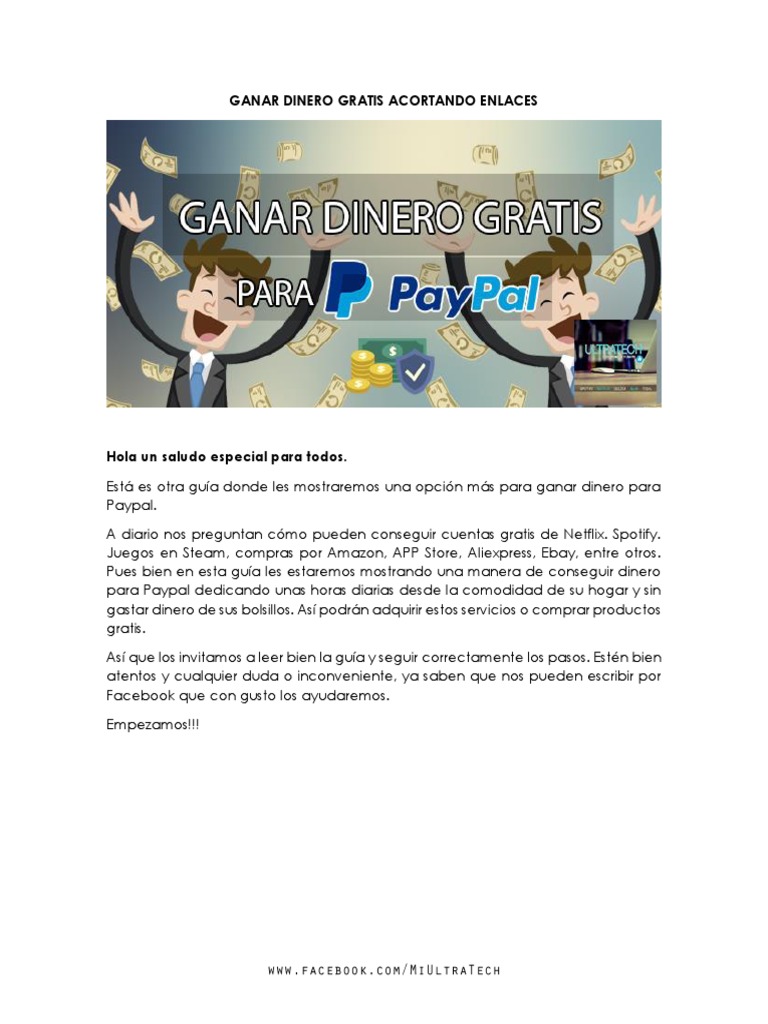 Ganar Dinero para Paypal | PDF | Pay Pal | Correo electrónico