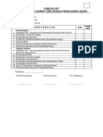 13 Checklist Permohonan PERIKANAN PDF