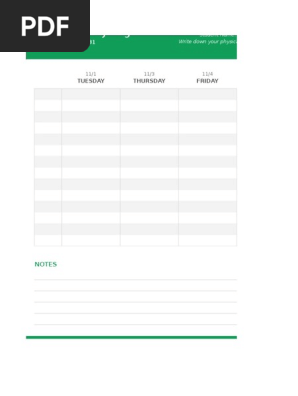 daily activity log