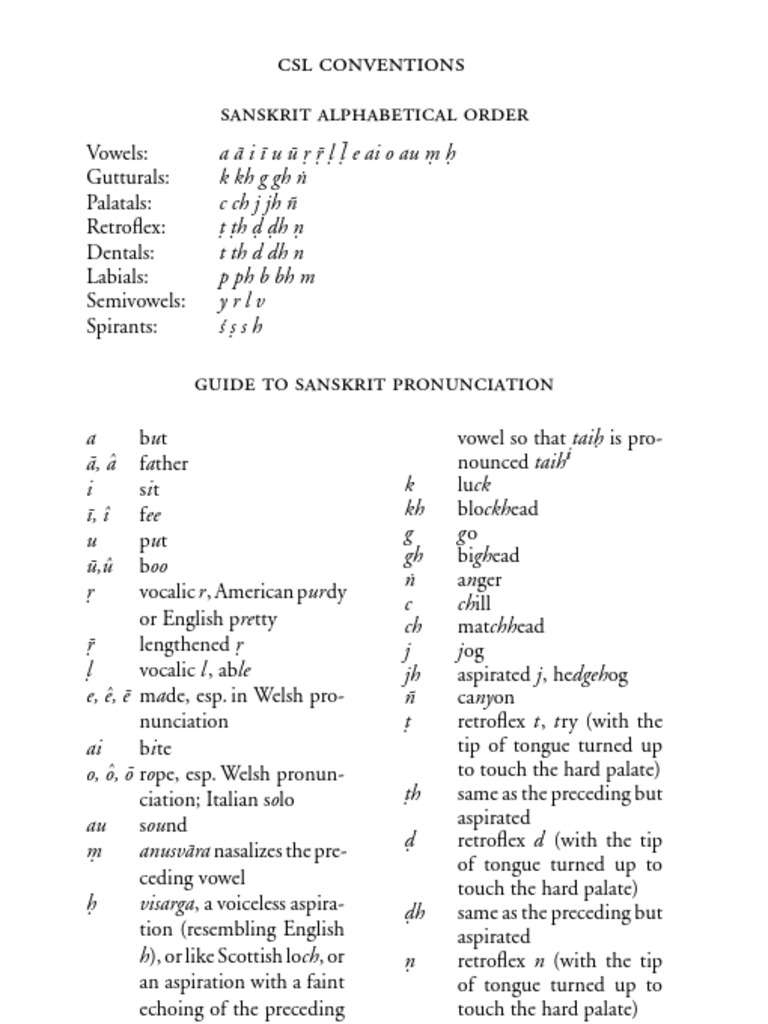 Sanskrit Diacritics Pdf Stress Linguistics Punctuation