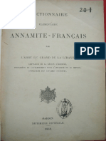 (1868) Dictionnaire Élémentaire Annamite - Français - R.P. Legrand de La Liraye 