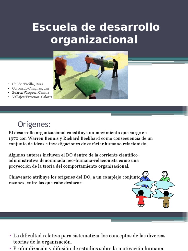 Orígenes y Principios del Desarrollo Organizacional | PDF | Desarrollo ...