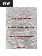 Turismo Urbano Metodologia