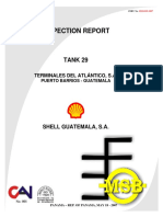 Tank 29 Inspection Report Shell - Guatemala