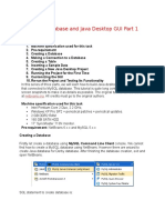 MySQL Database and Java Desktop GUI Part 1