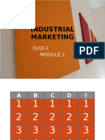 Industrial Marketing Quiz 1 Module 2