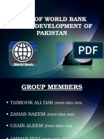 Role of World Bank in The Development of Pakistan