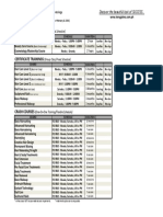 School Training Schedule 2014 Sheet1