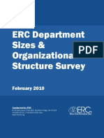 ERC Department Sizes Organizational Structure Survey