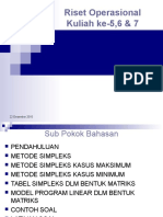 OPTIMAL SOLUSI PROGRAM LINIER DENGAN METODE SIMPLEKS