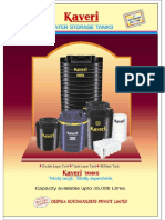 Kaveri Water Storage Tank. Brochure