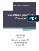 Lecture 2-Physical and Chemical Synthesis Methods of Nanomaterials