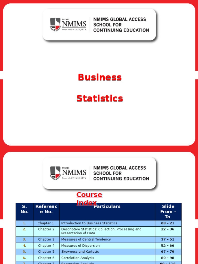 Business Statistics Overview and Applications | PDF | Correlation And ...