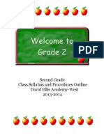 Second Grade Class Syllabus and Procedures Outline David Ellis Academy-West 2013-2014