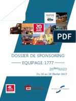 Dossier Sponsoring - 4L Trophy - Equipage 1777