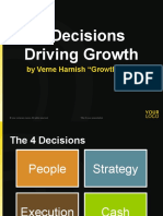 4 Decisions Driving Growth: by Verne Harnish "Growth Guy"