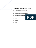 Abstract Summary Measurement Sheet Markup Darwings AVI BBS RFI