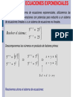 Sistemas Ecuaciones Exponenciales PDF