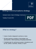 Writing a Communications Strategy