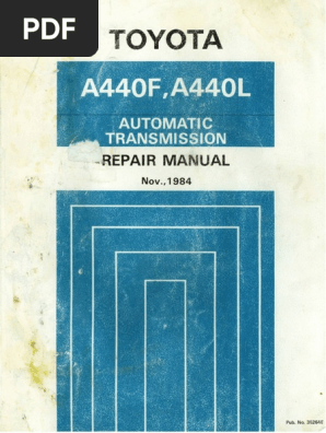 トヨタ　修理書　オートマティックトランスミッション　A44#E A44#F トヨタ 修理書 オートマティックトランスミッション A44#E