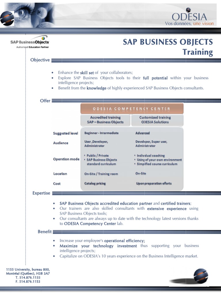 SAP Business Objects Training | PDF | Business
