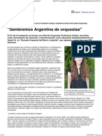Página 12 Rosario Sembremos Argentina de Orquestas