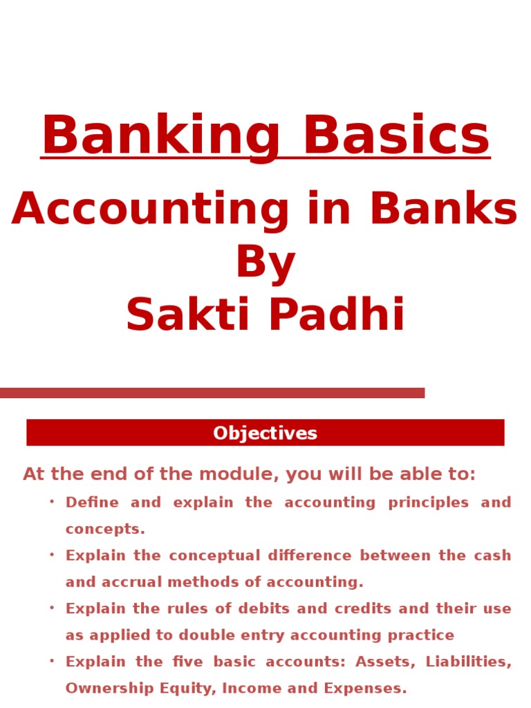 Understanding Banking Accounting Basics | PDF | Debits And Credits ...