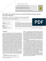 6-5 Road Safety Risk Evaluation by Means of Ordered Weighted Averaging Operators and Expert Knowledge