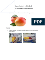 Procedimiento de Mermelada de Mango