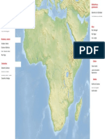 Africa Mapa Mudo Con Accidentes