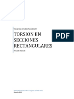 Torsion en Barras de Seccion Rectangular, resolucion de ecuacion diferencial