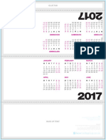 DL Simple Tent Style Desk Calendar 2017 Digi Outside Only