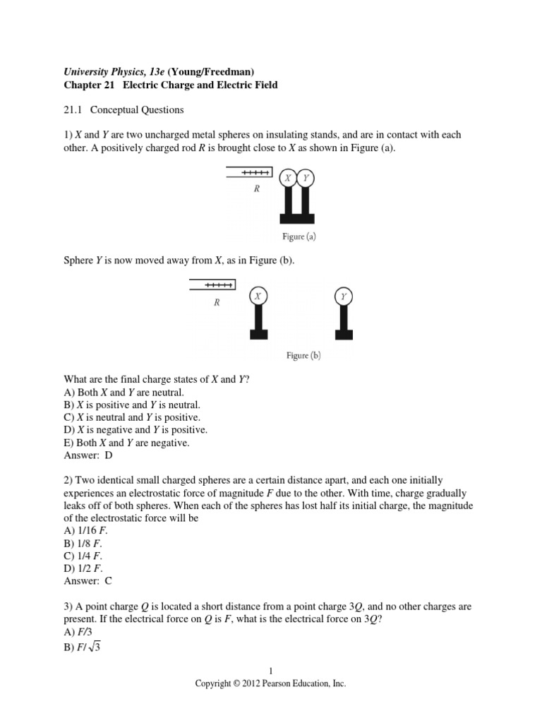Exercises - chapter_21.pdf | Electric Charge | Electrostatics | Free 30