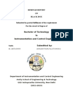 Seminar Report ON Black Box Submitted in Partial Fulfilment of The Requirement For The Award of Degree of