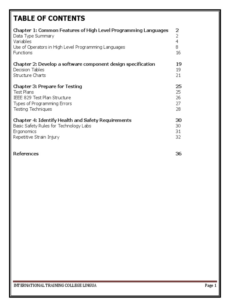 Chapter 1: Common Features of High Level Programming Languages 2 | PDF ...