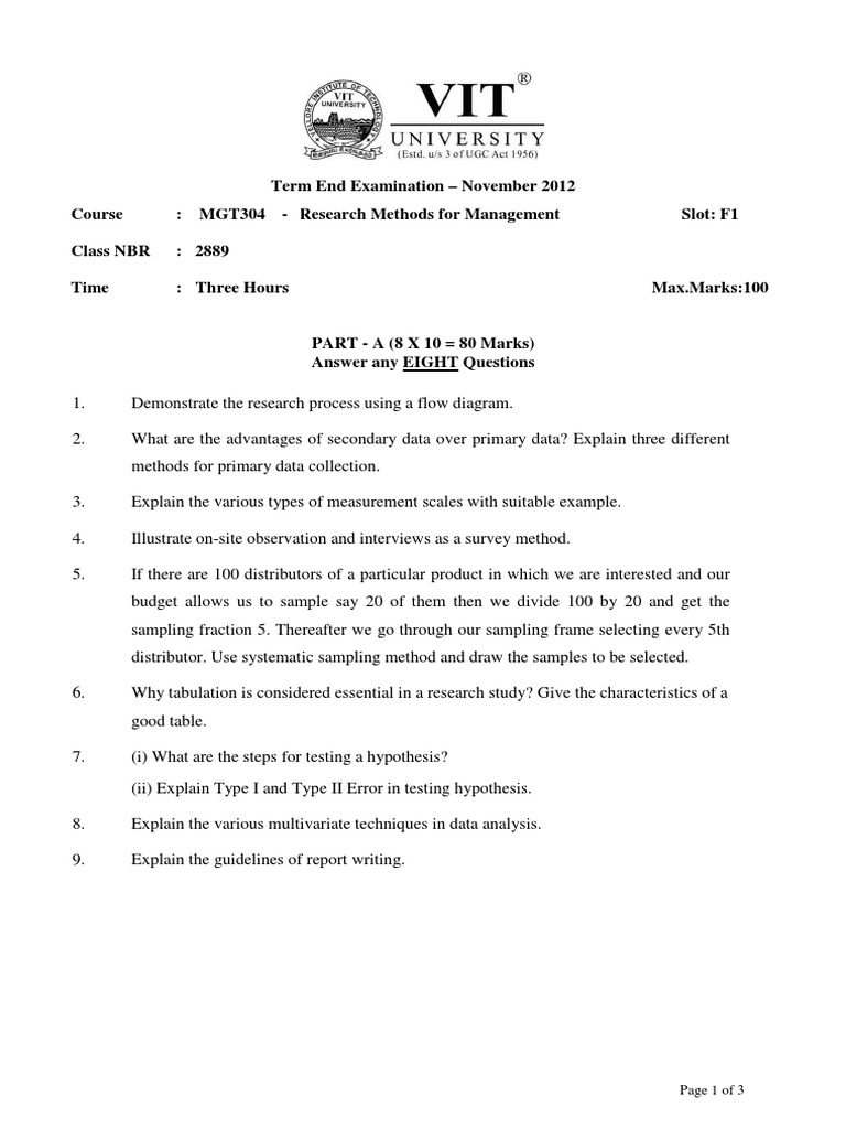 R MM Question Paper 1 | PDF | Sampling (Statistics) | Scientific Method