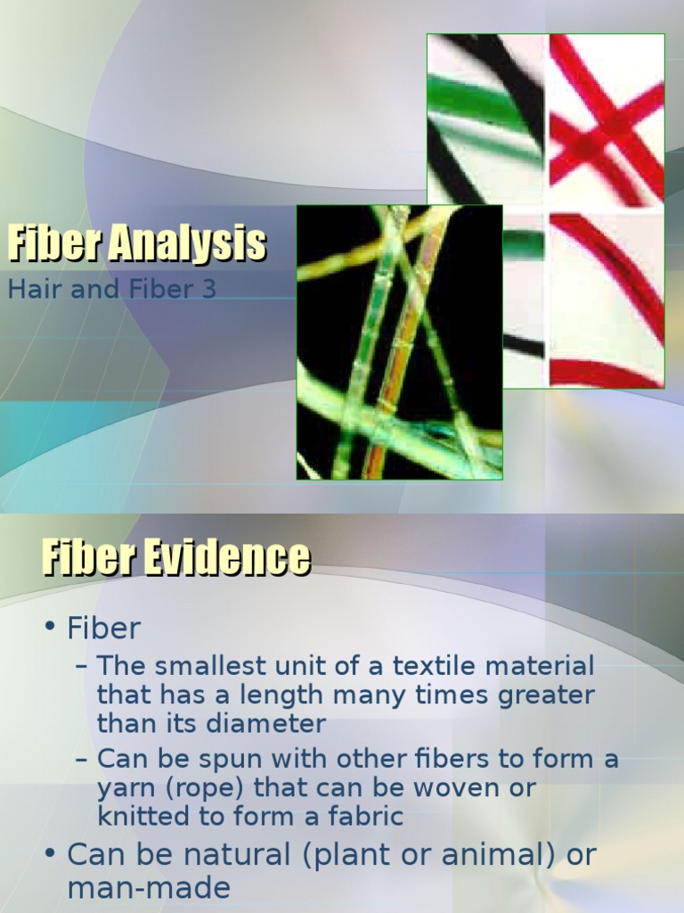 Fiber Analysis Download Free Pdf Fibers Polymers
