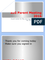 Aig Parent Session 2016