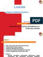 Materi Kuliah-1 (Database System)