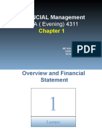 Lecture 1 - Overview of Financial Statement Analysis