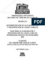 Proyecto Guia para La Elaboracion y Presentacion de Casos Clinicos. Abp